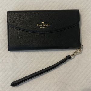 Black Kate Spade Wristlet for iPhone 8